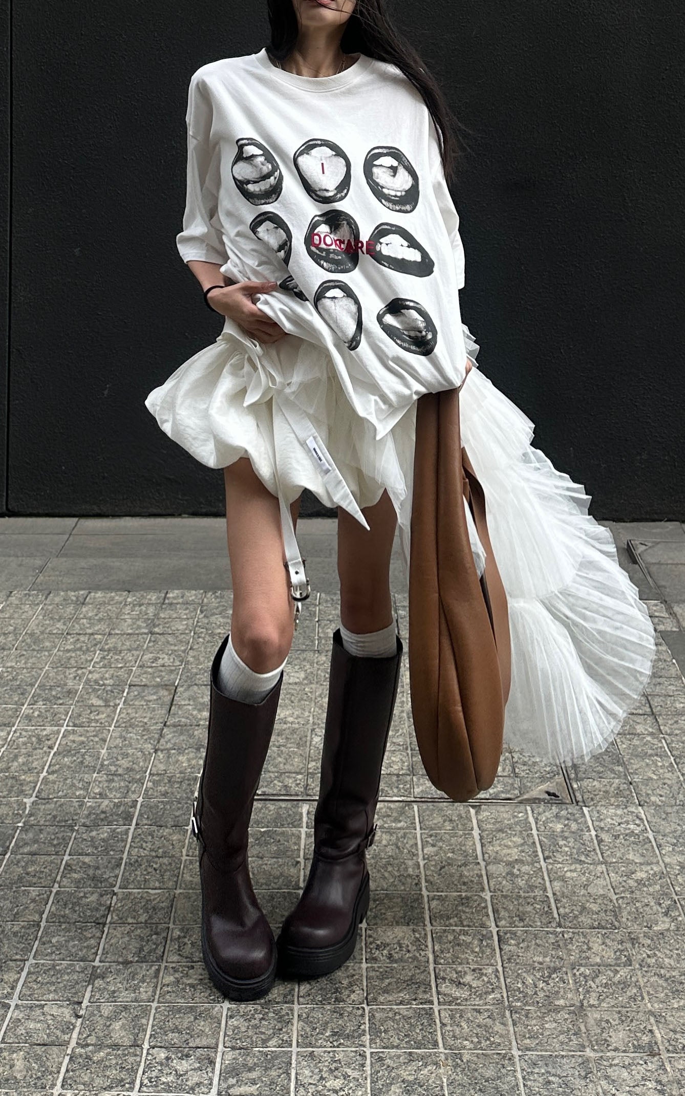 WARDEN EDGE アシンメトリー レイヤード スカート セット – PINKPARKS