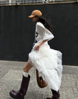 WARDEN EDGE Asymmetrical Layered Tulle Skirt - PINKPARKS