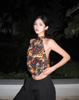 ROVENTE Inferno Wings Backless Tie Halter - PINKPARKS