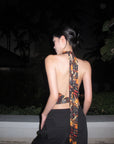 ROVENTE Inferno Wings Backless Tie Halter - PINKPARKS