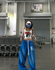 WARDEN EDGE Oversized Wide-Leg Sweatpants - PINKPARKS