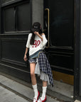 WARDEN EDGE Oversized Off-Shoulder Tee