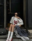 WARDEN EDGE Oversized Off-Shoulder Tee