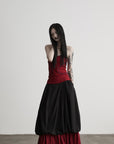 DOINDULGE Curved-Bound Halter Tank Top