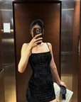 ROVENTE Midnight Glimmer Sequin Dress - PINKPARKS