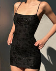 ROVENTE Midnight Glimmer Sequin Dress - PINKPARKS