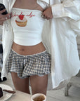 WARDEN EDGE Gingham Bubble Shorts - PINKPARKS