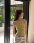 DreamyNerd Satin Button-Up Cami Top - PINKPARKS