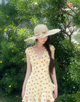 DreamyNerd Ruffle Hem Floral Mini Dress - PINKPARKS