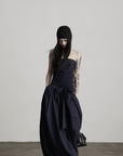 DOINDULGE Strapless Bow Maxi Dress