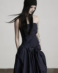 DOINDULGE Strapless Bow Maxi Dress