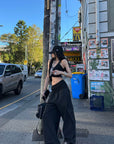 WARDEN EDGE Rupture-Waist Oversized Cargo Pants - PINKPARKS
