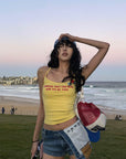 WARDEN EDGE Yellow Badge Tank - PINKPARKS