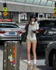 WARDEN EDGE Utility Low-Rise Shorts with Side Pockets in Sand Beige - PINKPARKS