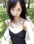 DreamyNerd Black Lace Fishtail Slip Dress - PINKPARKS