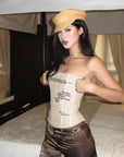 ROVENTE Strapless Mesh Corset Top - PINKPARKS