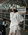 WARDEN EDGE Oversized Cotton Tee - PINKPARKS