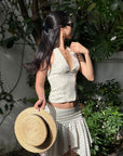 ROVENTE Polka Dot Halter Top & Skirt Set - PINKPARKS