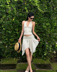 ROVENTE Polka Dot Halter Top & Skirt Set - PINKPARKS
