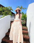 DreamyNerd Floral Bandeau Top & Maxi Skirt Set - PINKPARKS