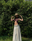 ROVENTE Embellished High Waist Maxi Skirt - PINKPARKS