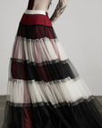 DOINDULGE Layered Tulle Maxi Skirt