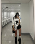 WARDEN EDGE Oversized Graphic Tee with Weekly Print - PINKPARKS