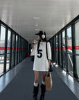 WARDEN EDGE Oversized Graphic Tee with Weekly Print - PINKPARKS