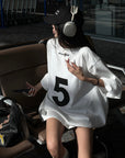 WARDEN EDGE Oversized Graphic Tee with Weekly Print - PINKPARKS