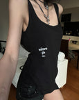 WARDEN EDGE Layered Draped Tank Top with Side Strap - PINKPARKS
