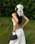 ROVENTE Halter Waistcoat Top with Plunging Neckline and Open Back - PINKPARKS