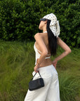 ROVENTE Halter Waistcoat Top with Plunging Neckline and Open Back - PINKPARKS
