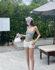 DreamyNerd Ruffled Knit Lounge Shorts - PINKPARKS
