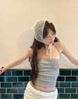 DreamyNerd Ruffled Knit Lounge Shorts - PINKPARKS
