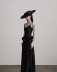 DOINDULGE Leather Corset Tube Top Convertible into Statement Hat