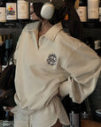 WARDEN EDGE Minimalist Ribbed Knit Lounge Set with Logo Embroidery