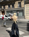 Rase le sol ツートーンリブ編みタンクトップ