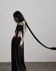 DOINDULGE Structured Strapless Bustier Belt with Oversized Ring Detail