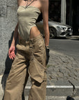 WARDEN EDGE Sculpted Strapless Bodysuit with Cutout Detail