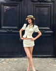 ROVENTE Sequin Embellished Mini Skirt