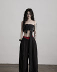 DOINDULGE Structured Strapless Bustier Belt with Oversized Ring Detail