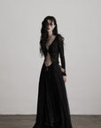 DOINDULGE Distressed Knit Long Sleeve Cardigan