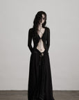 DOINDULGE Distressed Knit Long Sleeve Cardigan