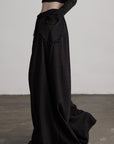 DOINDULGE Beaded Lace Wide Pants