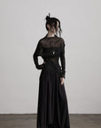 DOINDULGE Beaded Lace Wide Pants