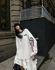 WARDEN EDGE Long Sleeve Graphic Tee with California Speedway Print