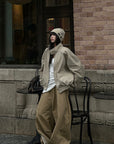WARDEN EDGE Wide-Leg Pants with Layered Waistband