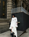 WARDEN EDGE Asymmetric Layered Skirt with Ruffle Detail