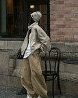 WARDEN EDGE Wide-Leg Pants with Layered Waistband