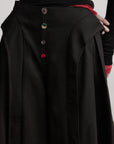 DOINDULGE Wide-Leg Trousers with Multi-Button Detail